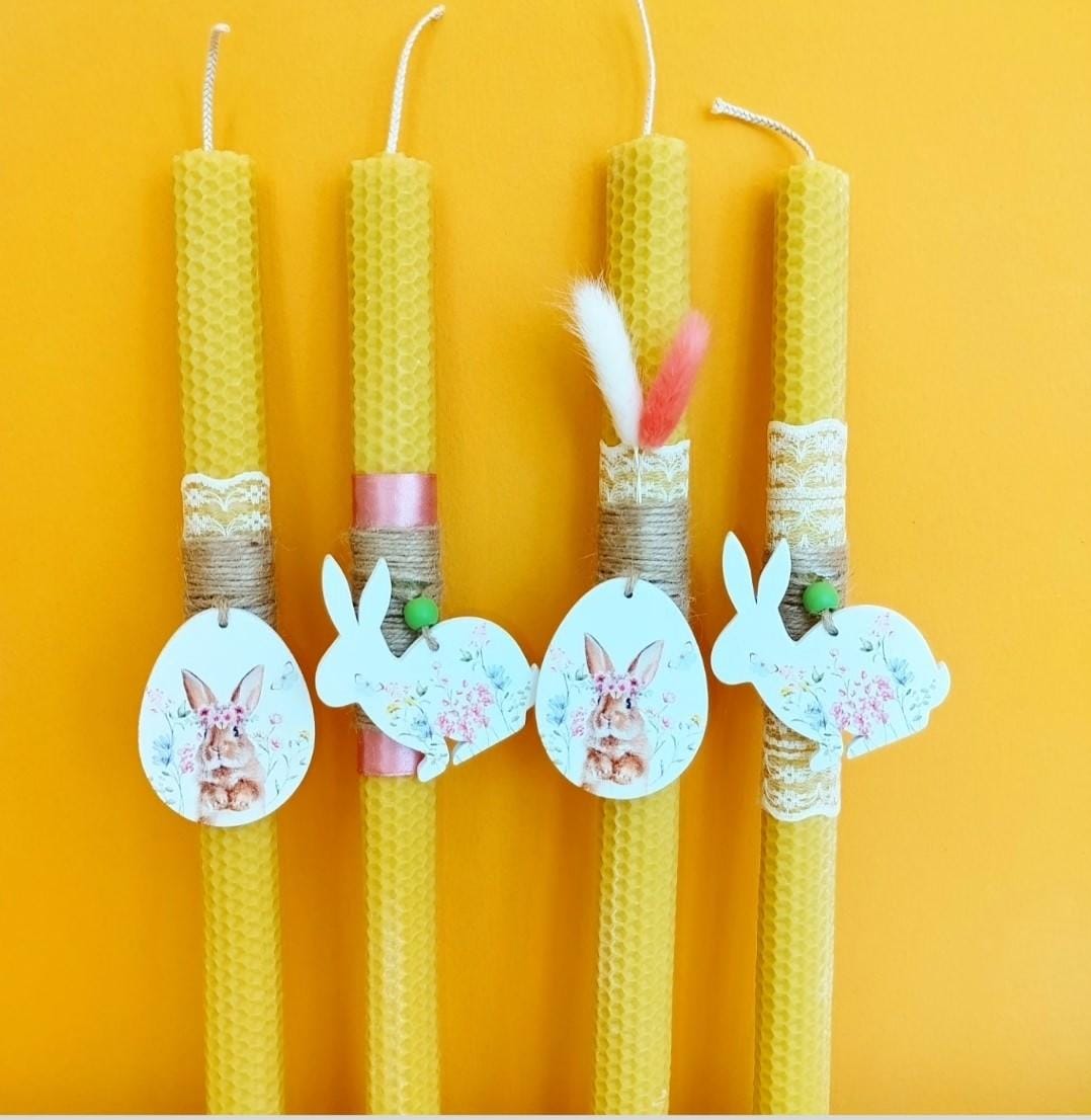 Μελισσο-κουνελακι λαμπάδα