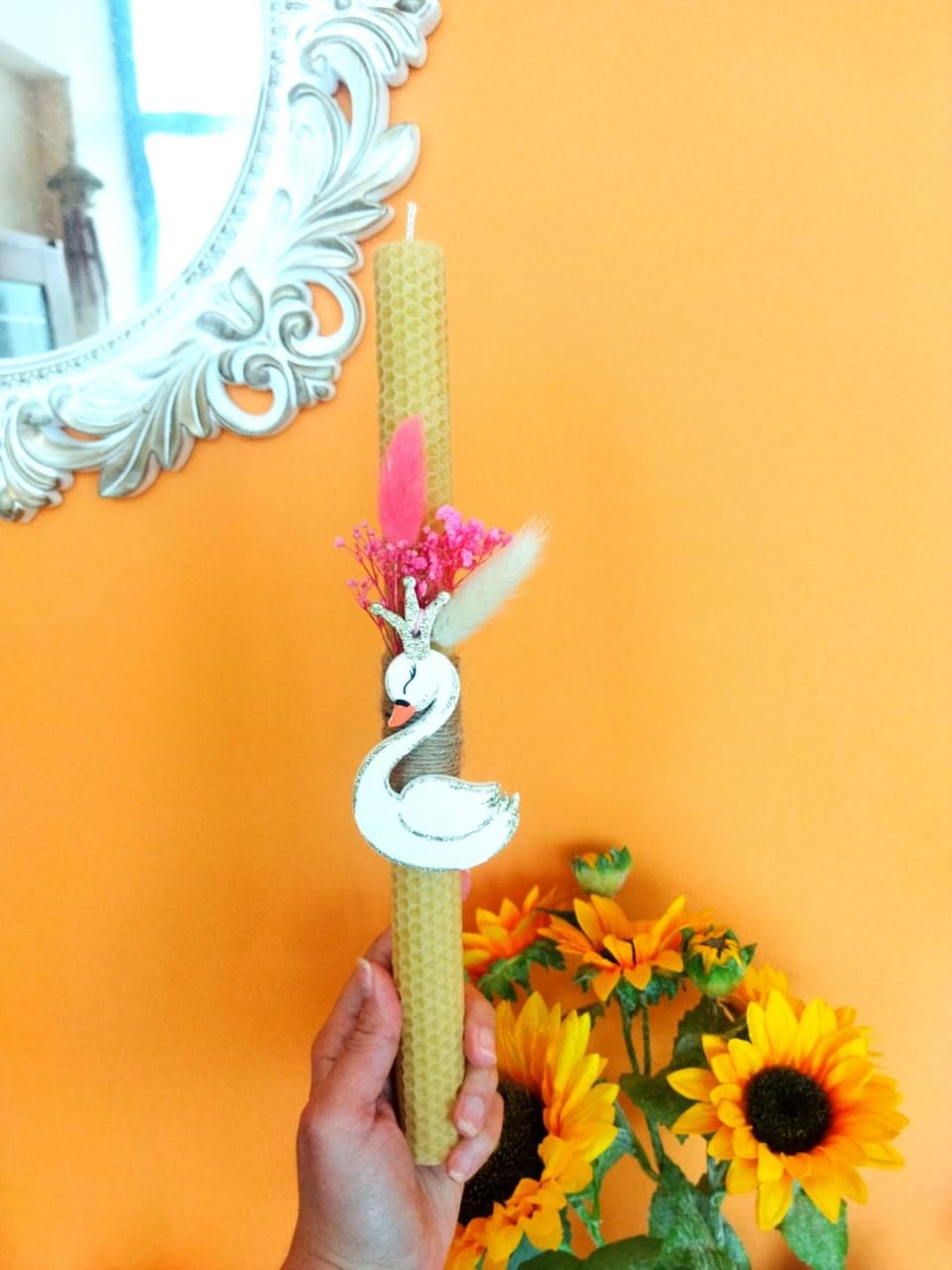 Λαμπάδες πασχαλινές από κερήθρα