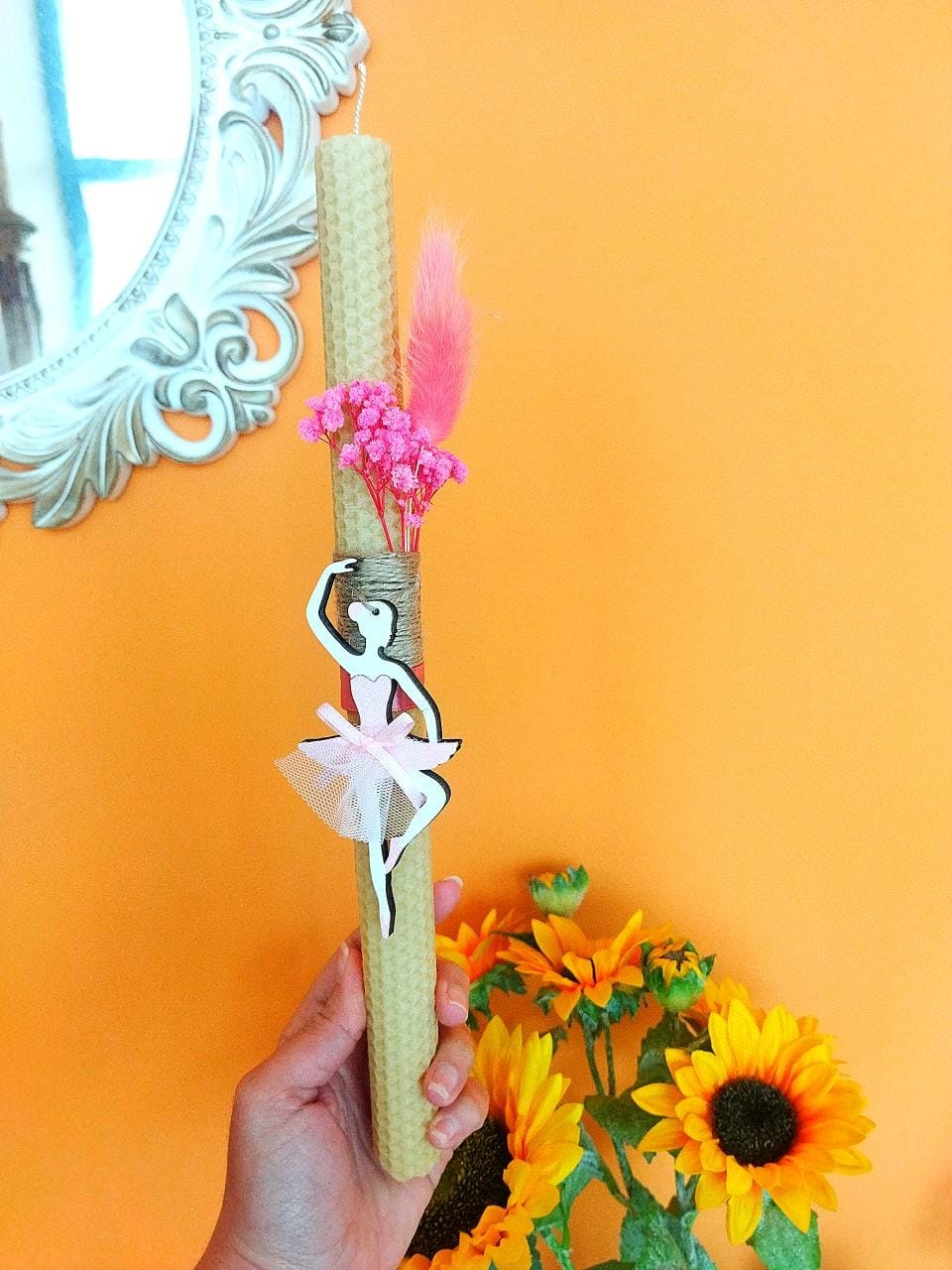 Λαμπάδες πασχαλινές από κερήθρα